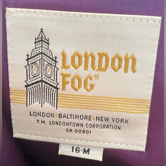 London Fog 100% Virgin Wool Mid length Coat. Size 16 - Picture 6 of 6